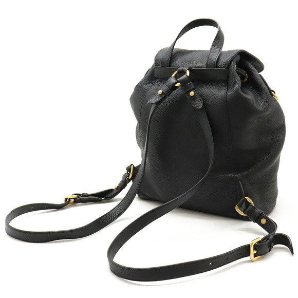 Prada Leather Black Backpack Nero Rucksack - Picture 1 of 8